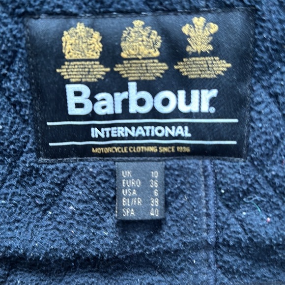 Barbour Polarquilt Jacket Navy size 6 - Picture 7 of 7